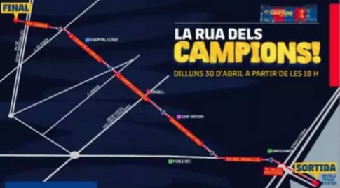 מסלול האליפות (האתר הרשמי של ברצלונה)
