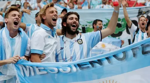 אוהדי נבחרת ארגנטינה. יארחו ב-2030? (רויטרס)