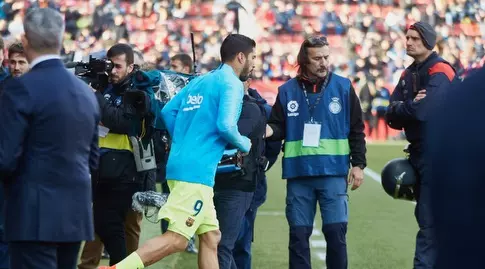 לואיס סוארס עולה למגרש (La Liga)