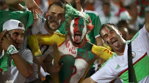 אוהדי נבחרת אלג'יריה (רויטרס)