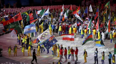 טקס הפתיחה של המשחקים האולימפיים בריו דה ז'ניירו 2016 (רויטרס)