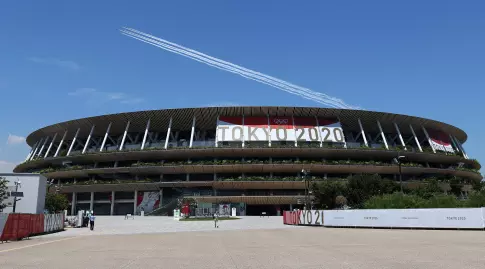 האצטדיון האולימפי בטוקיו (רויטרס)