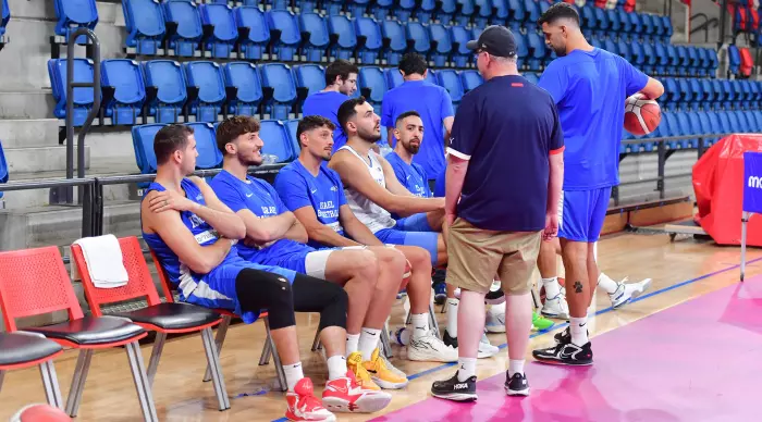 שחקני נבחרת ישראל בכדורסל (חגי מיכאלי)