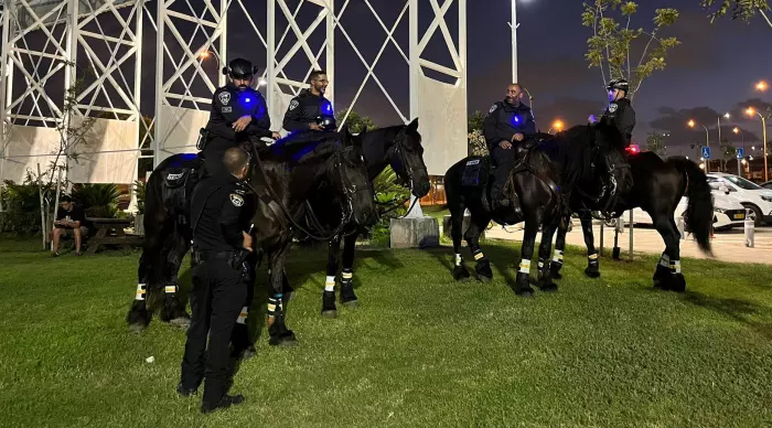 כוחות משטרה על סוסים (איציק בלניצקי)