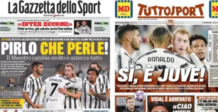 שערי העיתונים באיטליה (צילום מסך)