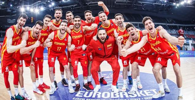 שחקני נבחרת ספרד (FIBA.COM)