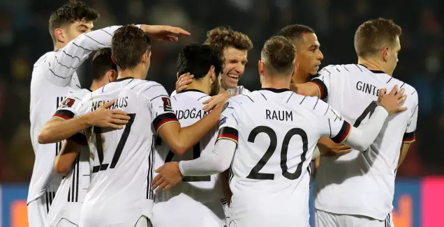 שחקני גרמניה מאושרים (רויטרס)