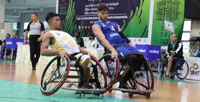 נבחרת העתודה בכיסאות גלגלים מול תאילנד  (דוידה קוסף)