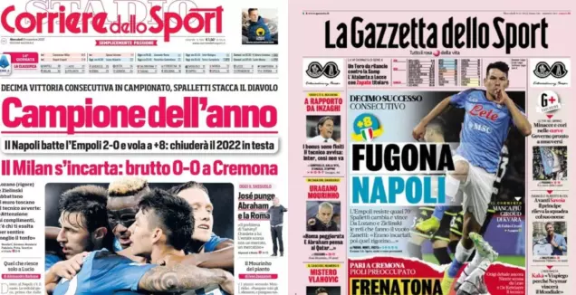 עיתוני איטליה (צילום מסך)