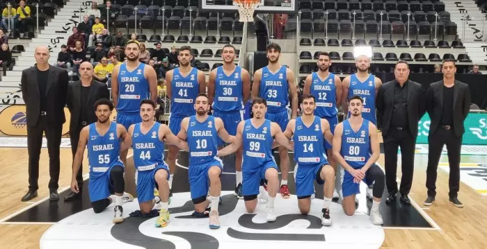 שחקני נבחרת ישראל (באדיבות איגוד הכדורסל)