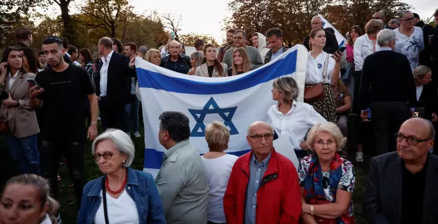 הפגנת תמיכה בישראל בפאריס  (רויטרס)