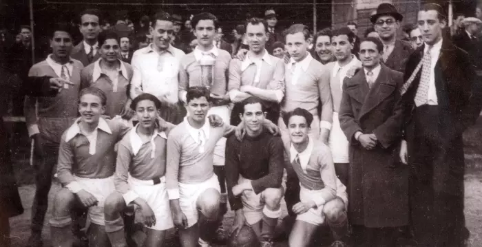 קבוצת הכדורגל היהודית בצרפת  (ארכיון התצלומים, יד ושם)